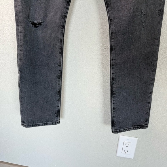 New Citizens of Humanity Skyla Mid Rise Cigarette Jeans Covert Black Denim 26 - Picture 7 of 16